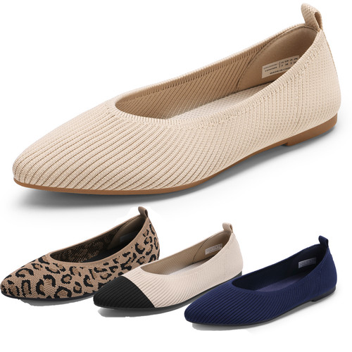 Womens knit ballet flats - womens,